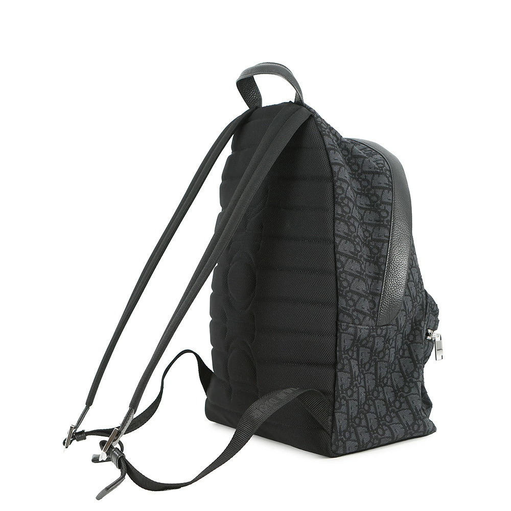 Dior Black Oblique  Backpack Christian Trotter Bag Rider Black